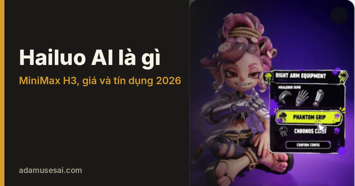 Hailuo AI là gì: MiniMax H3, giá và tín dụng miễn phí 2026