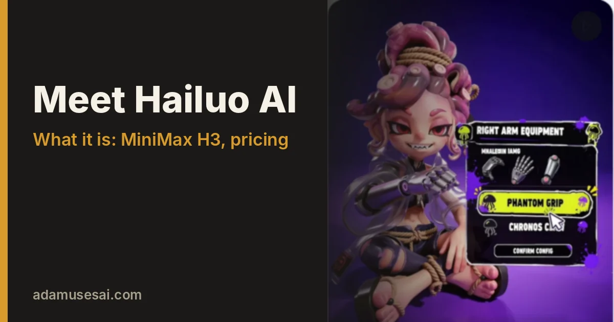What is Hailuo AI? MiniMax H3, pricing and free credits 2026