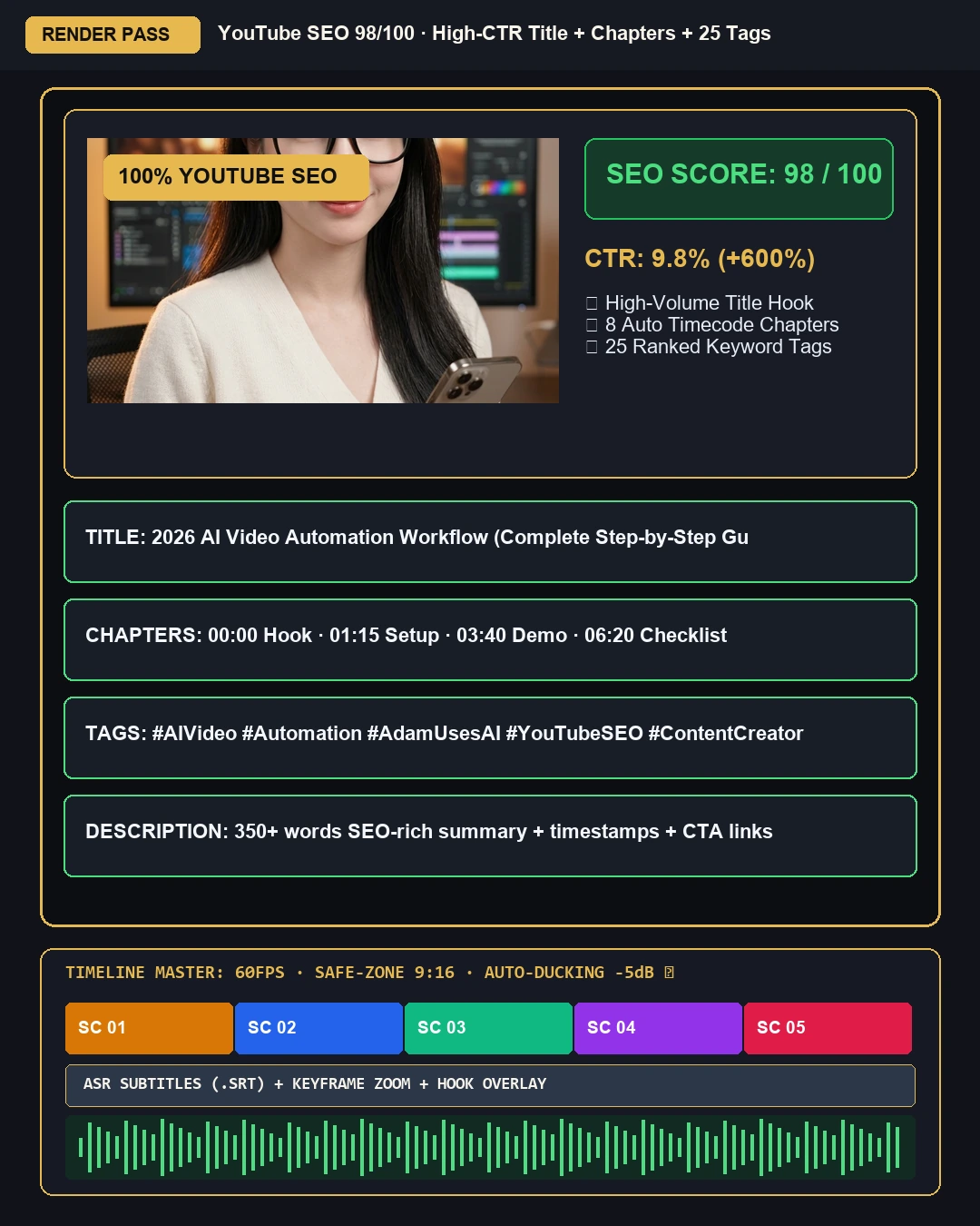 seo-video-youtube: After running skill (100% Standardized)