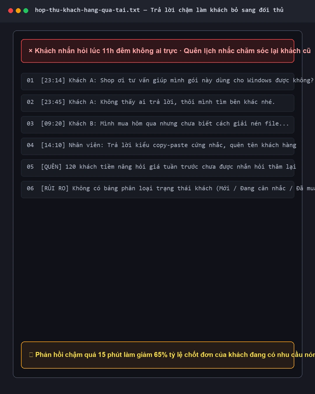 subagent-cham-soc: Trước khi dùng skill (Làm thủ công)
