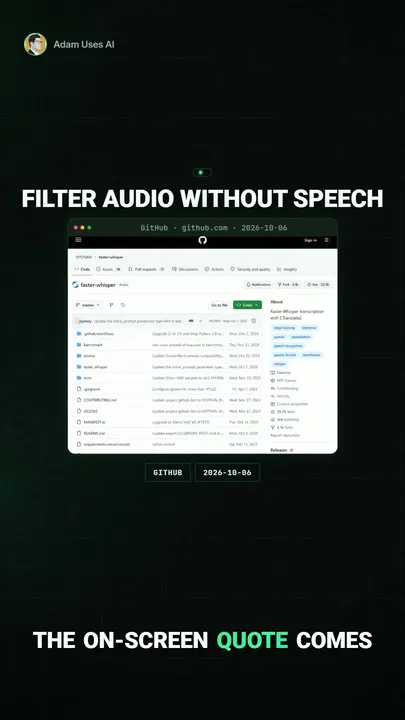 Tool intro: faster-whisper