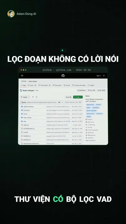 Tool intro: faster-whisper (Vietnamese)